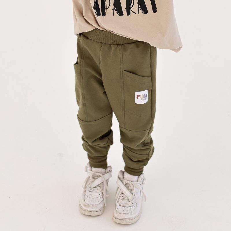 SPODNIE Z KIESZENIĄ KHAKI FUNKIDS