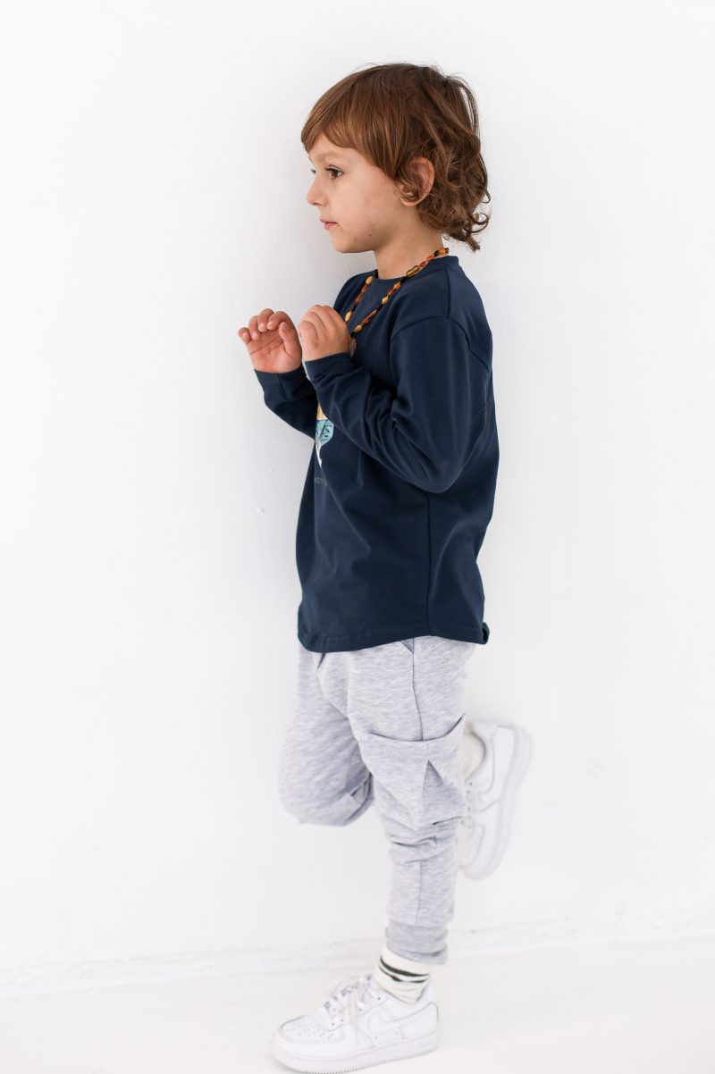 LONG SLIM WORRILES BOY GRANATOWY FUNKIDS