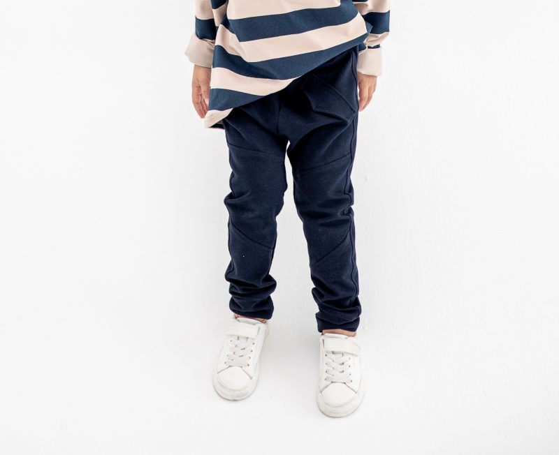 SPODNIE Z PATKAMI GRANATOWE FUNKIDS