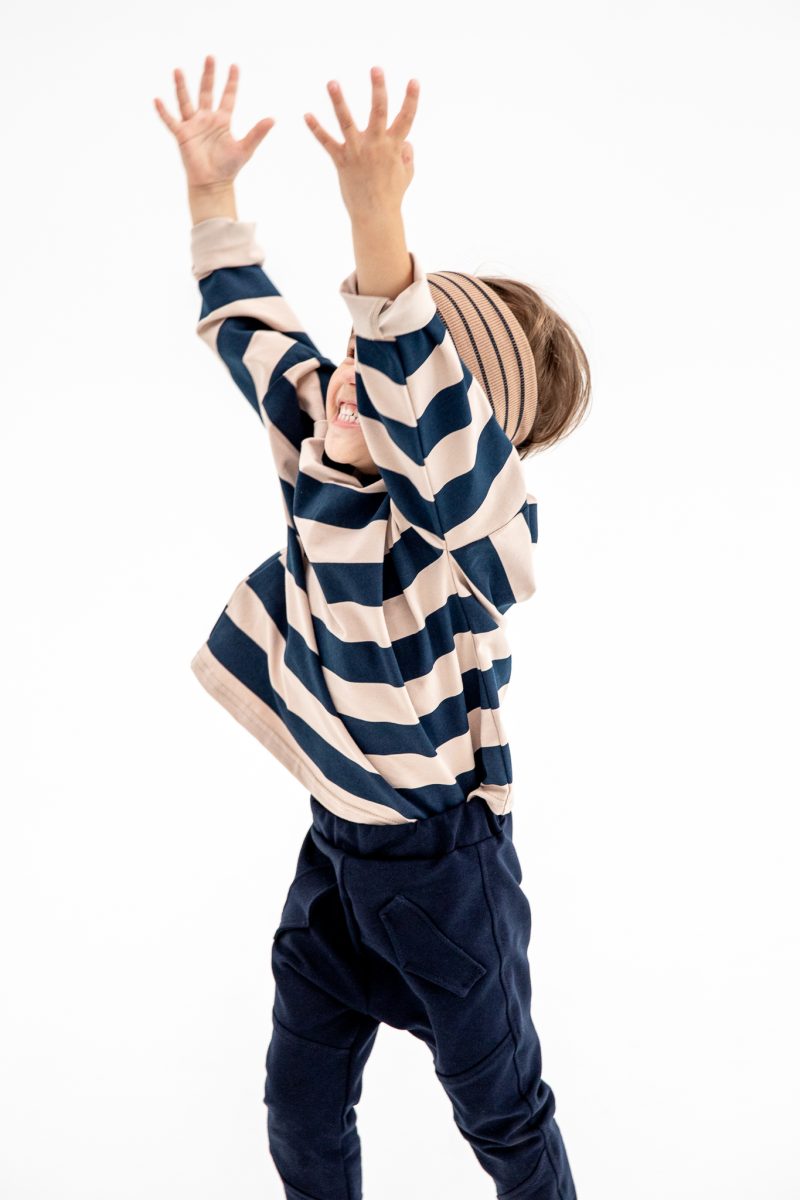 SPODNIE Z PATKAMI GRANATOWE FUNKIDS