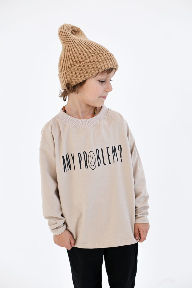 LONG OVER ANY PROBLEM BEŻOWY FUNKIDS