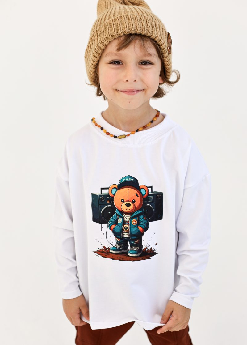 LONG OVER RADIO BOY BIAŁY FUNKIDS