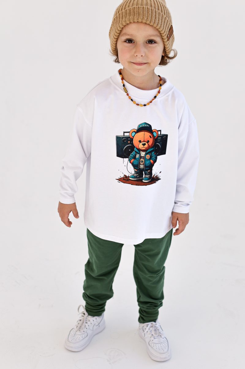 LONG OVER RADIO BOY BIAŁY FUNKIDS