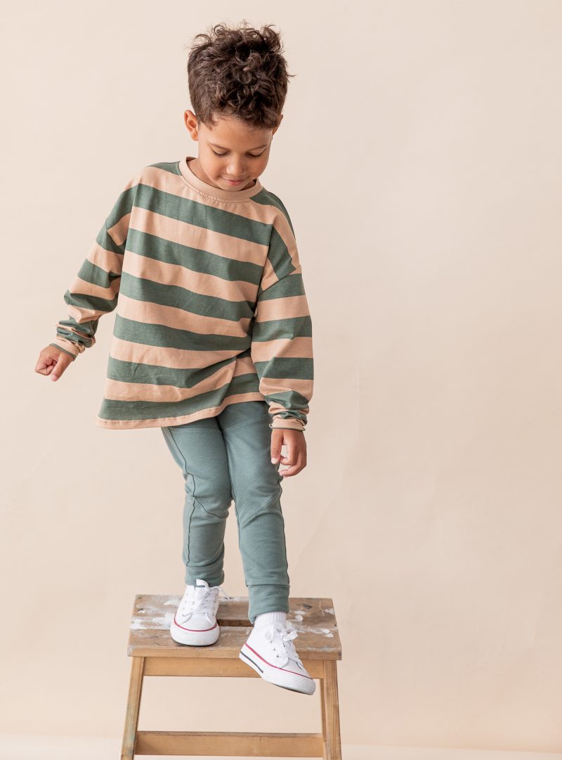 SPODNIE Z PATKAMI OLIWKOWE FUNKIDS