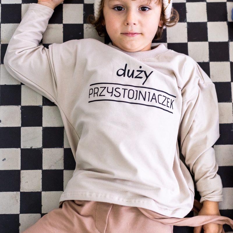 LONG OVER PRZYSTOJNIACZEK BEŻOWY FUNKIDS