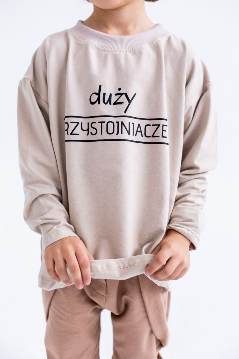 LONG OVER PRZYSTOJNIACZEK BEŻOWY FUNKIDS