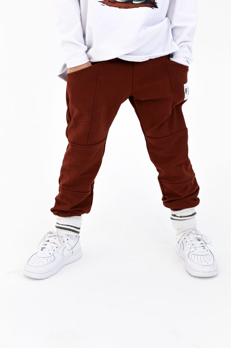 SPODNIE Z KIESZENIĄ BRĄZOWE FUNKIDS