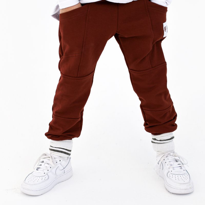 SPODNIE Z KIESZENIĄ BRĄZOWE FUNKIDS