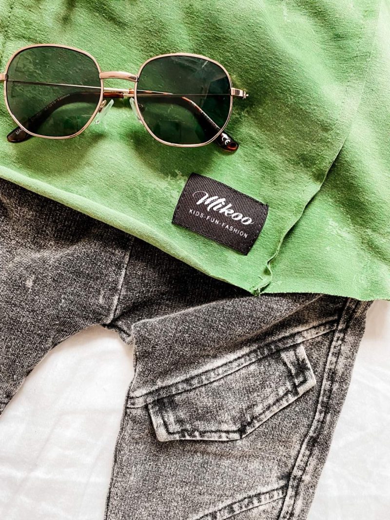 T-shirt tie dye zielony