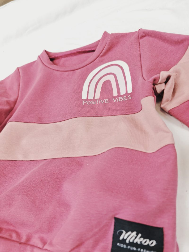 Bluza dresowa malaga róż Positive Vibes