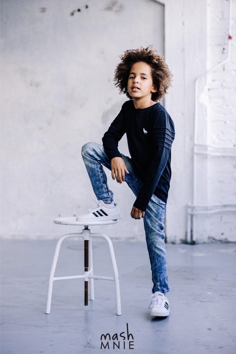 Spodnie jeans classic niebieskie MashMnie