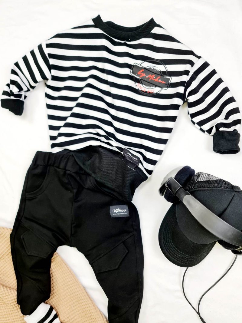 Bluza pasiak black by Mikoo