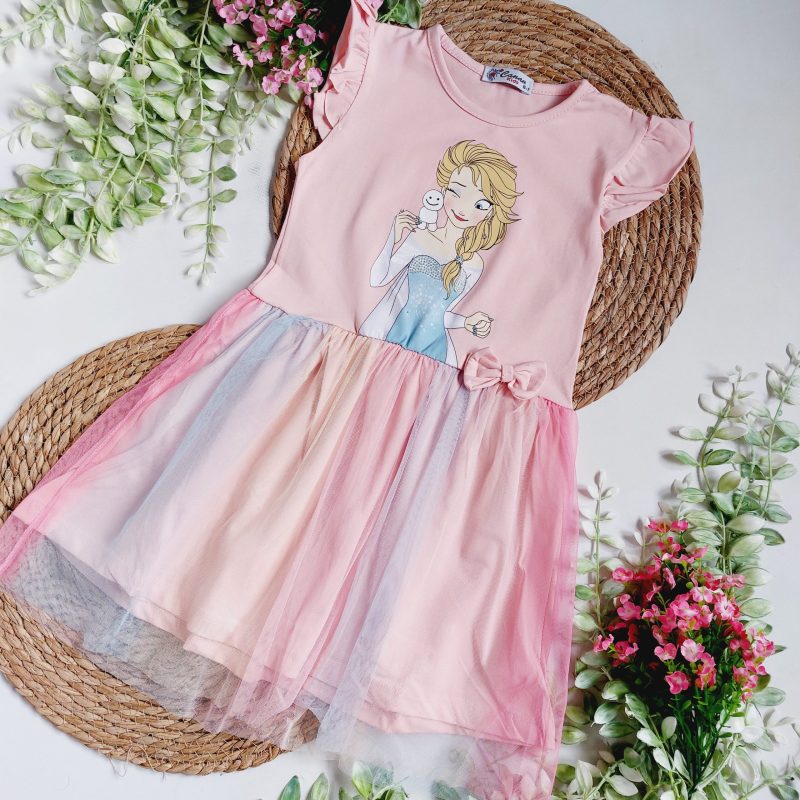 Sukienka Elza z tęczowym tiulem