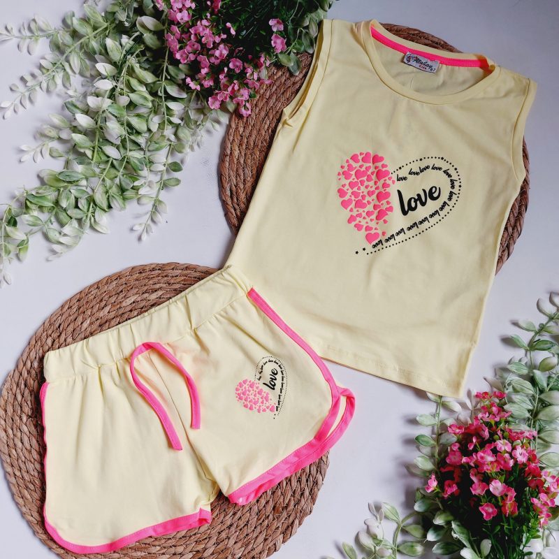 Komplet żółty Love