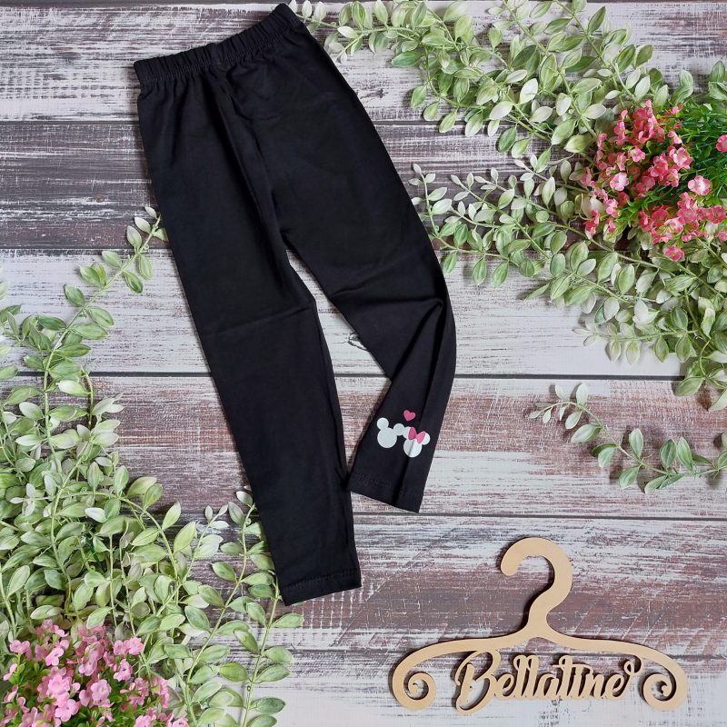 Czarne leginsy myszki