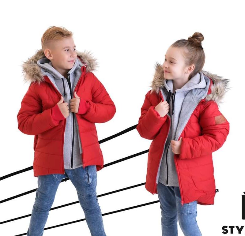 Kurtka zimowa Style Kids czerwona