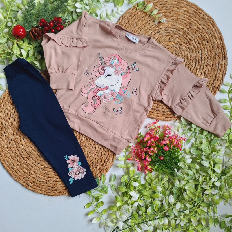 Komplet z jednorożcem