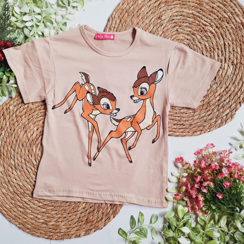 Beżowa koszulka Bambi