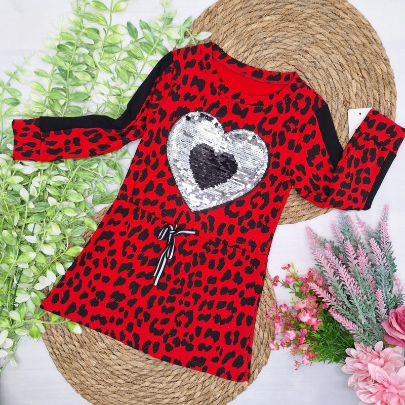 Sukienka serduszko magiczne cekiny