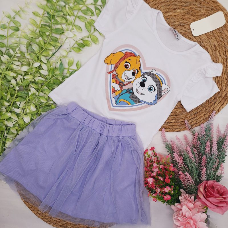 Komplet Skye fioletowa spódniczka