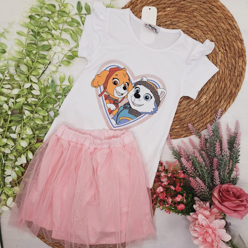 Komplet Skye cukierkowa spódniczka