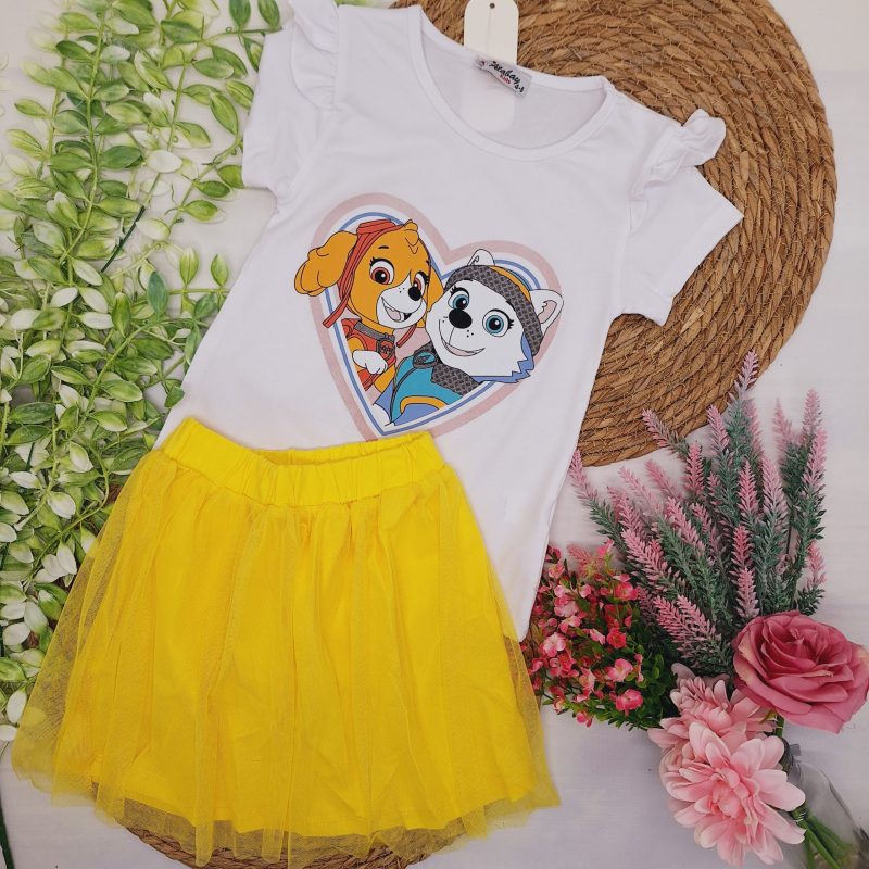 Komplet Skye żółta spódniczka