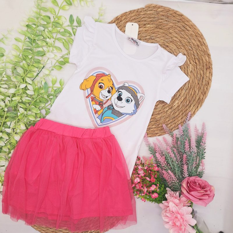 Komplet Skye różowa spódniczka