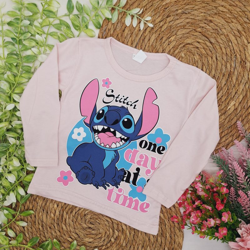 Bluzka Stitch pudrowy róż