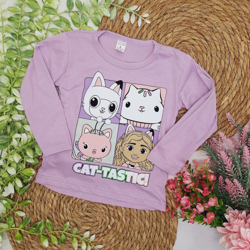 Bluzka Cat-Tastic lila