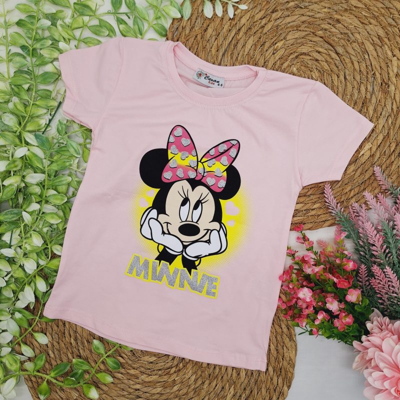 Pudrowy t-shirt Minnie