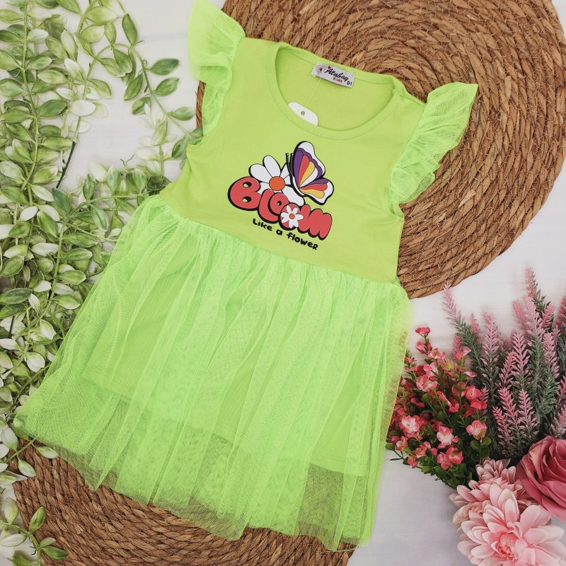 Zielona sukienka z tiulem