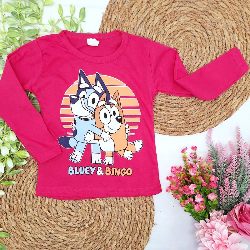 Bluzka Bluey i Bingo fuksja