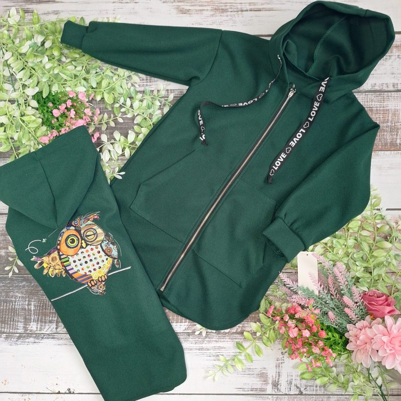 Zielona bluza oversize SOWA