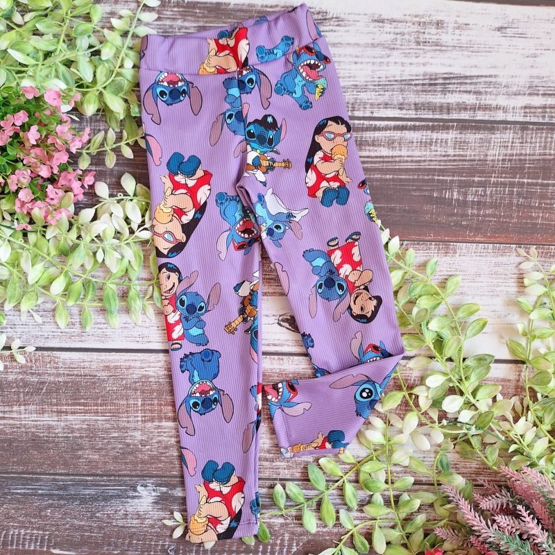 Leginsy prążkowane Stitch