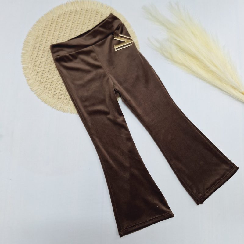 Dzwony welurowe V brązowe