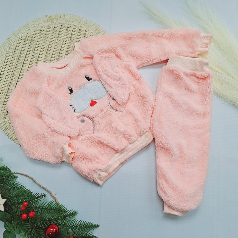 Pudrowy komplet polarkowy