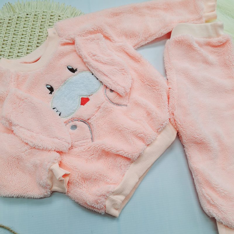 Pudrowy komplet polarkowy