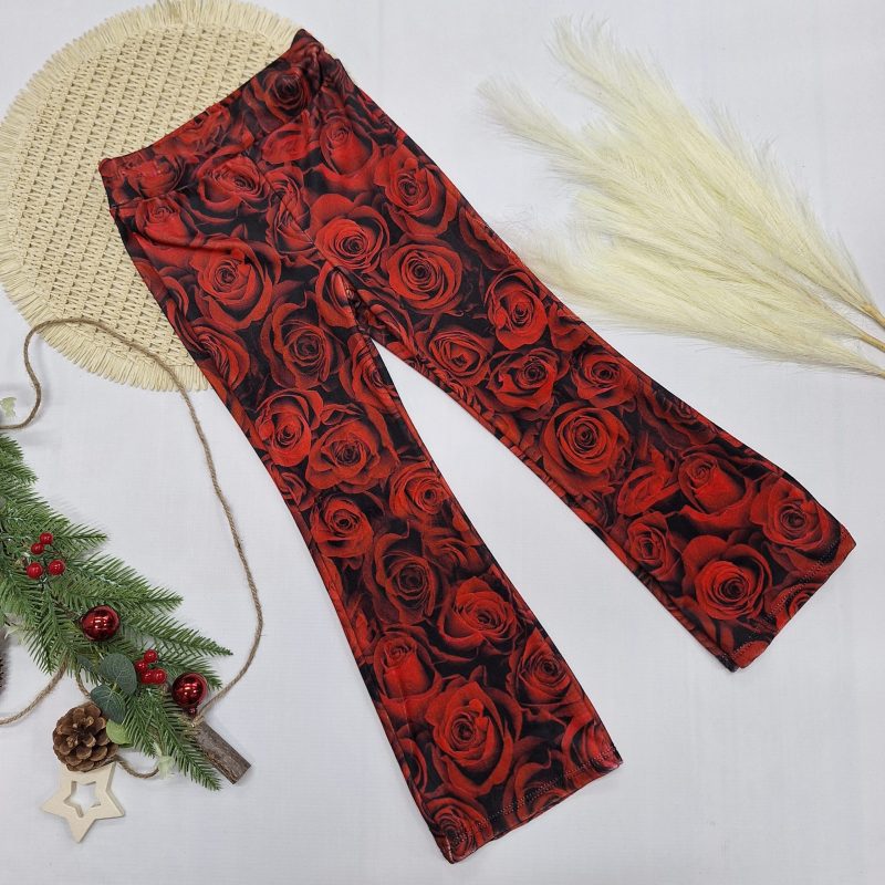 Komplet welurowy róże