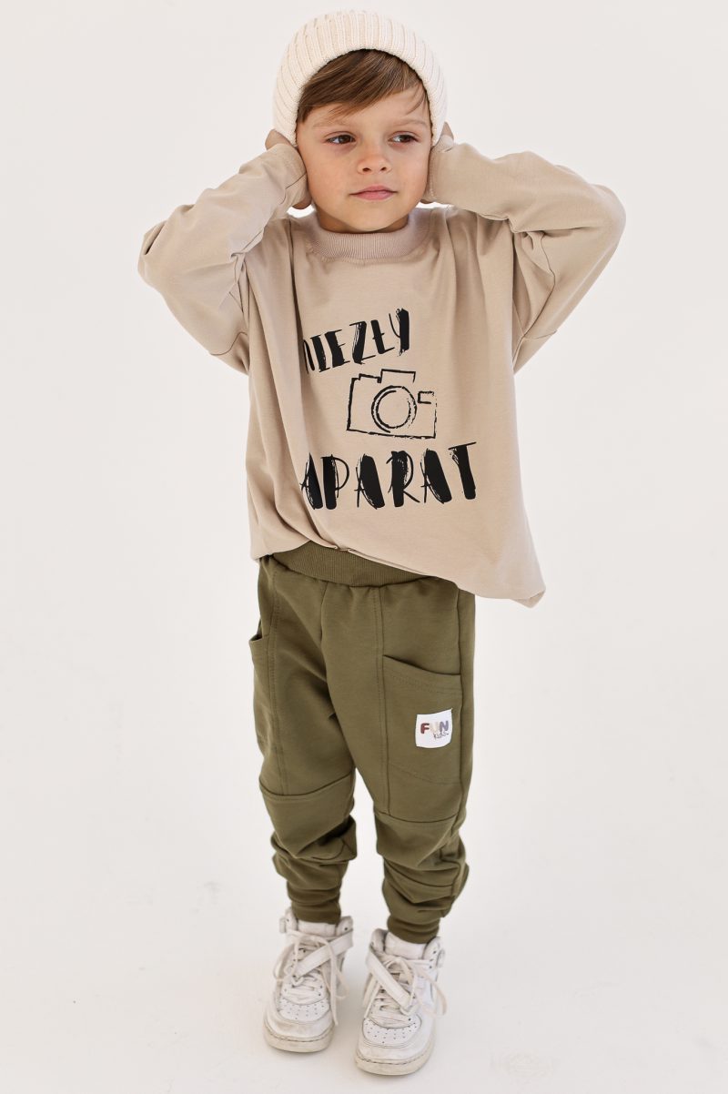 SPODNIE Z KIESZENIĄ KHAKI FUNKIDS